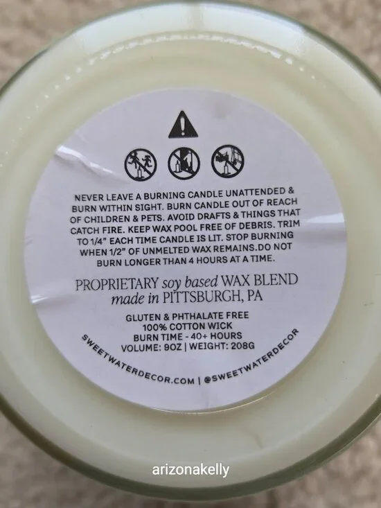 NEW Scented Soy Candle Gift for 50th Birthday: "Cheers to 50!" - Picture 5 of 6